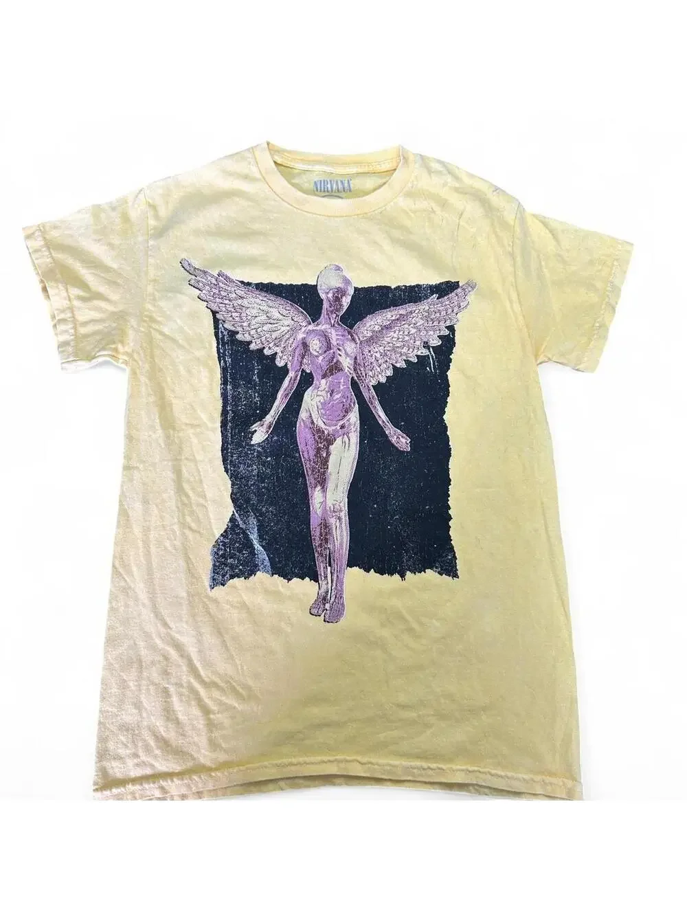 NIRVANA In Utero Yellow Angel Tee - Small